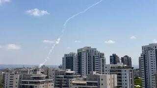 שיגור מיירט באזור חדרה בעקבות שיגור טיל מתימן