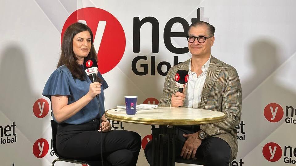 Insight Partners Operating Partner Gary Survis at the Ynet Global Studio (Photo: Yaron Sharon) Insight Partners Operating Partner Gary Survis