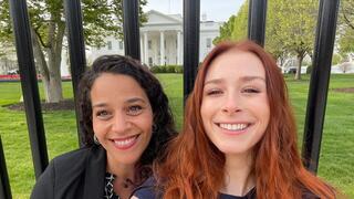 שרה מילגרים עם איילת רזין בית-אור