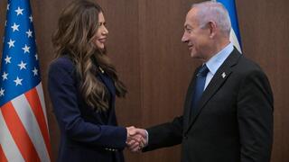 ראש הממשלה בנימין נתניהו נפגש בלשכתו בירושלים עם המזכירה לביטחון המולדת של ארצות-הברית, קריסטי נואם
