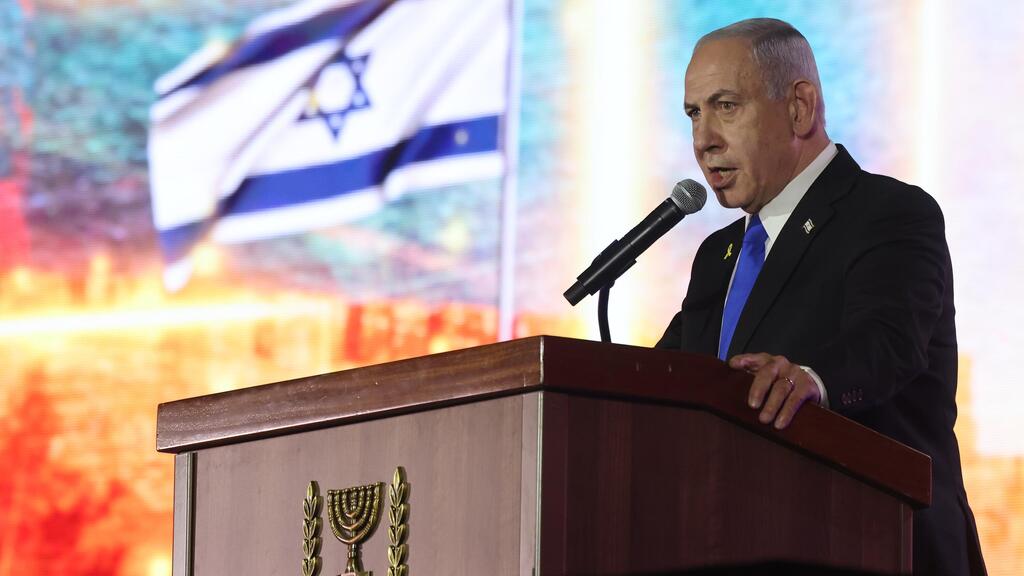 Prime Minister Benjamin Netanyahu (Photo: Mark Israel Sellem, Jerusalem Post) נתניהו נואם בעצרת ממלכתית לציון 58 שנים לאיחוד ירושלים