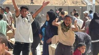 היום השני לחלוקת הסיוע ההומניטרי ברצועה