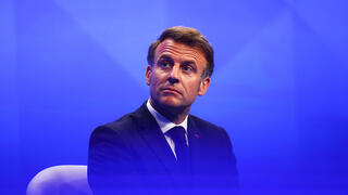 נשיא צרפת עמנואל מקרון בביקור בסינגפור