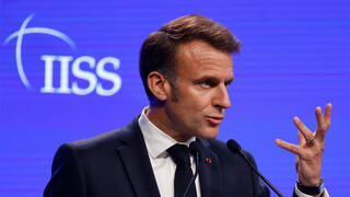 נשיא צרפת עמנואל מקרון בביקור בסינגפור