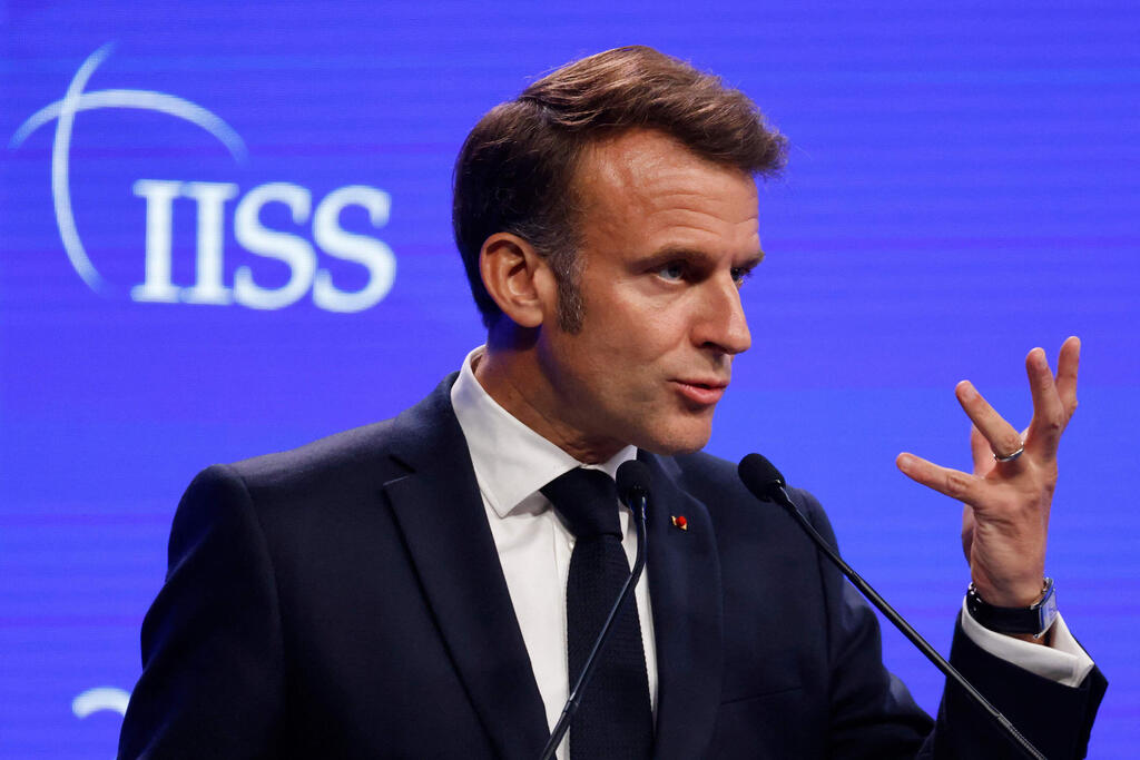 נשיא צרפת עמנואל מקרון בביקור בסינגפור