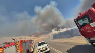 שריפה גדולה בשטח פתוח בין חמת גדר למבוא חמה