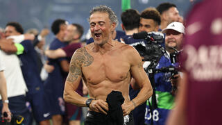 בשורה אחת עם פפ. אנריקה חוגג בסיום