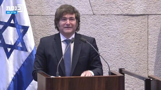 נשיא ארגנטינה חביאר מיליי מבקר בכנסת בירושלים