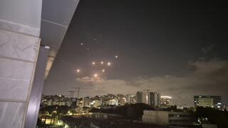 מטח טילים בשמי קריית אונו