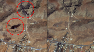  תמונות לוויין מבסיס הטילים כרמאנשאה באיראן לאחר תקיפות צה