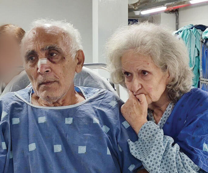 הפצועים עדנה וידידיה שבתאי | צילום: ליאור שרון yk14407271