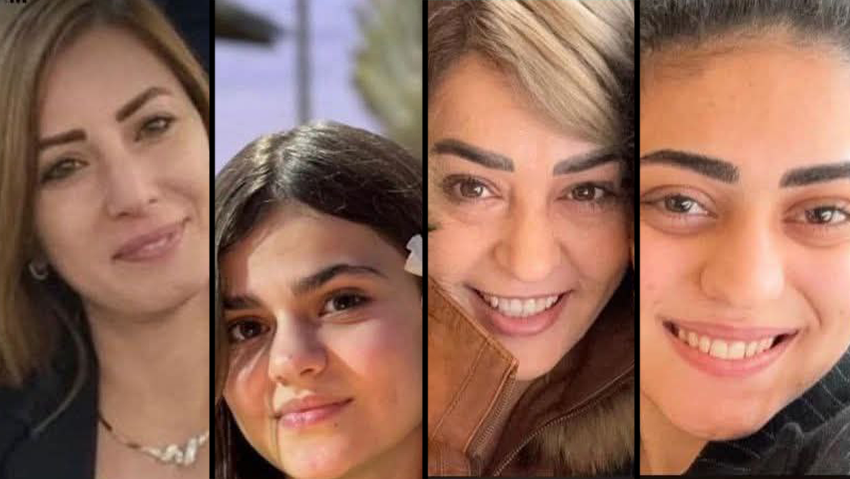 מנאר אלקאסם אבו אלהיג'א כטיב ושתי בנותיה חלא ושדא שנהרגו מהטיל האיראני בטמרה