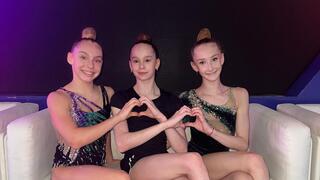 המתעמלות הישראליות אליס רוזנברג, סופיה גנדלין, רבקה מילר 