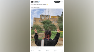 פוסט של מתנגד משטר התומך בישראל