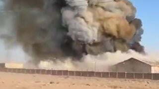 פיצוץ במחסן ליד תחנת משטרה בעיר שאהין שהר, באיספהאן