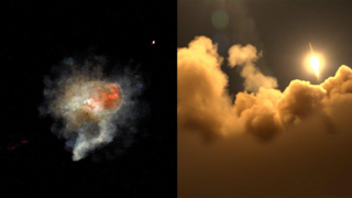 חצאים סוכנות הידיעות האיראנית "תסנים" מפרסמת סרטון של שיגורים מאיראן לעבר ישראל, יירוטים הטילים האיראניים מעל שמי אשקלון חצאים סוכנות הידיעות האיראנית "תסנים" מפרסמת סרטון של שיגורים מאיראן לעבר ישראל, יירוטים הטילים האיראניים מעל שמי אשקלון