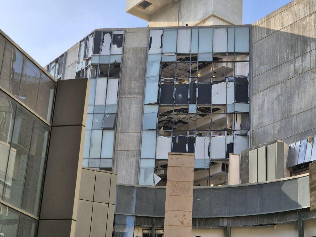 הנזק בסורוקה נפילה בסורוקה בעקבות שיגור מאיראן
