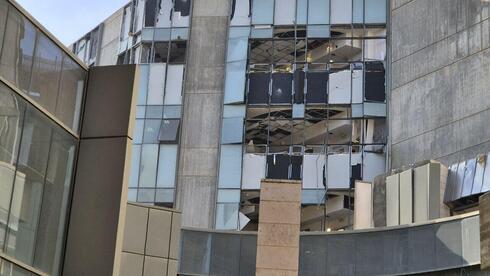 Major damage to Soroka hospital following direct missile strike: See moment of impact and destruction