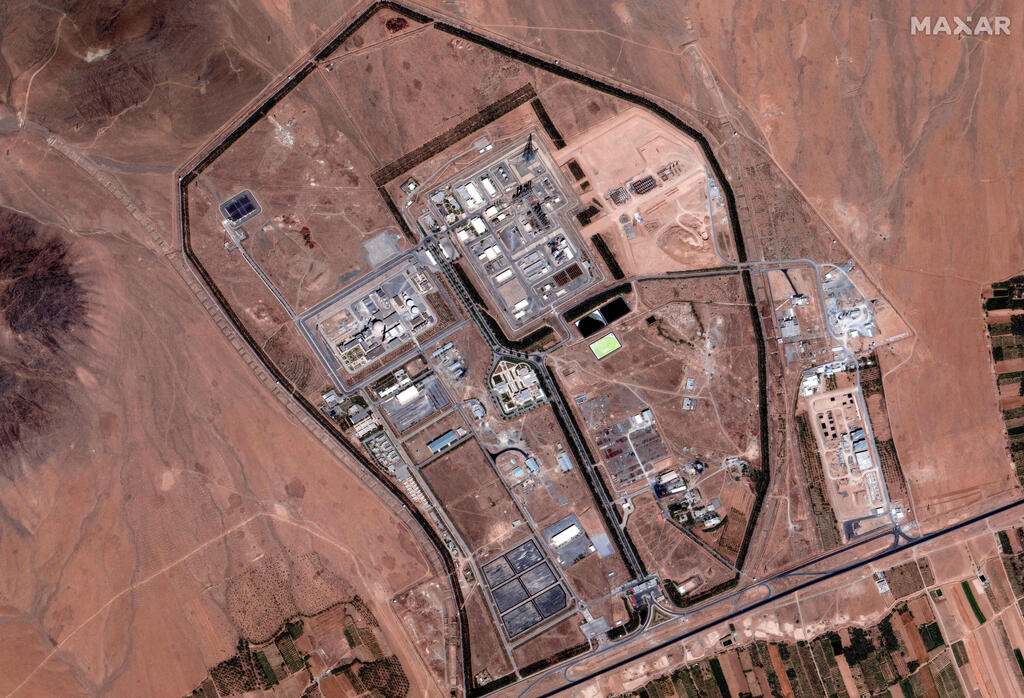 Damage to the nuclear reactor at Arak, which was supposed to be disabled under the 2015 nuclear deal (Photo: SATELLITE IMAGE ©2025 MAXAR TECHNOLOGIES / AFP) צילום לוויין 19 ביוני של הנזק ל מתקן הגרעין גרעין ב אראכ בתקיפה של חיל האוויר ב מבצע עם כלביא של ישראל נגד איראן