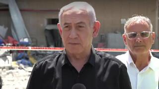 הצהרת ראש הממשלה בזירת הפגיעה בבית החולים סורוקה