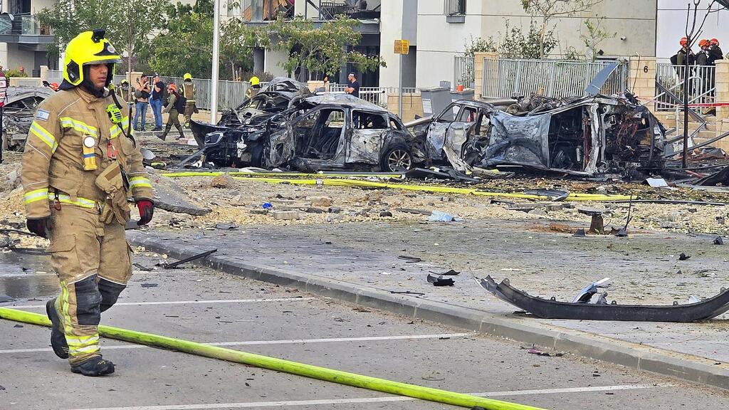 צילום: מאיר אבן חיים תיעוד הנפילה בבאר שבע