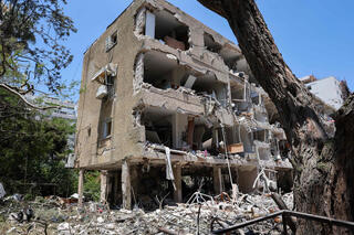 זירת הפגיעה בתל אביב