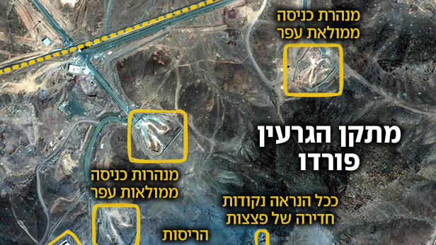 פורדו ניתוחי צילומי לוויין ניו יורק טיימס מתקפה איראן