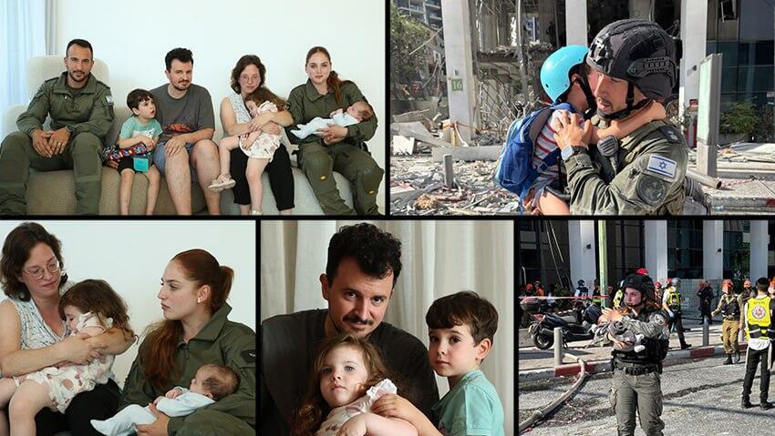 המפגש המרגש בין משפחת מרינגר ללוחמי המג"ב נעה בקר ואלי טובול