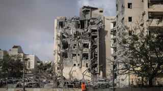 הריסות בזירת הנפילה בבאר שבע