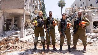 לוחמי פלח"צ ויחצ"א שטיפלו בזירת הנפילה בתל אביב