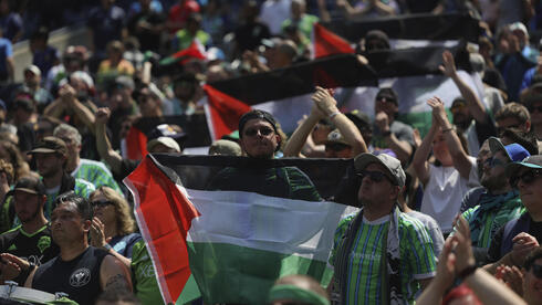 Seattle Sounders soccer team displays Palestinian flags, Gaza-themed signs