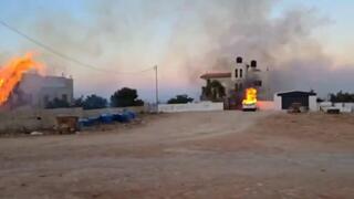 התפרעויות מתנחלים בכפר מאלכ בצפון-מזרח רמאללה