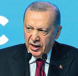 נשיא טורקיה רגי'פ טאיפ ארדואן | צילום: Yasin AKGUL / AFP yk14420313