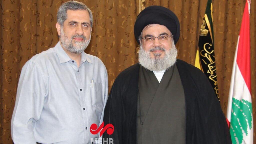 Saeed Izadi with Hassan Nasrallah סעיד איזדי ונסראללה