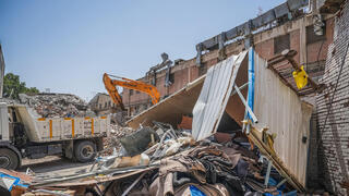 ההריסות בכלא אווין בטהרן לאחר התקיפות