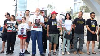 הצהרת משפחות חטופים בשער בגין