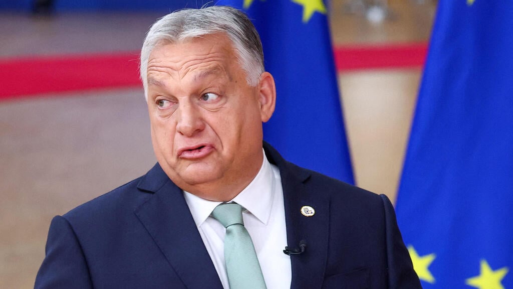 Hungarian Prime Minister Viktor Orban (Photo: REUTERS/Yves Herman/File Photo) ויקטור אורבן ראש ממשלת הונגריה מצעד גאווה ב בודפשט