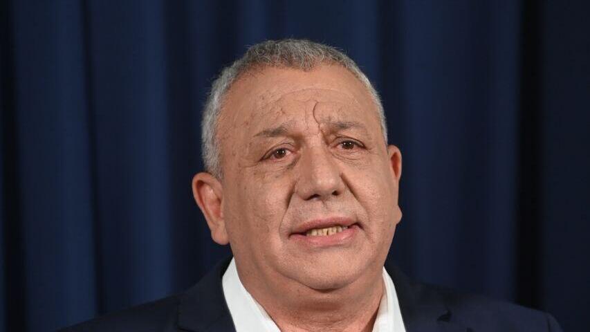 צילום: יאיר שגיא גדי איזנקוט נותן הצהרה לתקשורת טרם פרישתו