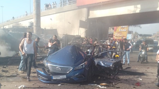 תקיפת רכב בכפר חלדה בלבנון דרומית לביירות