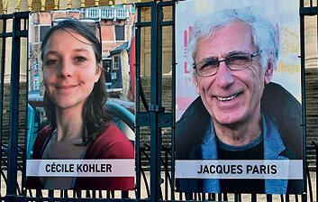 ז'אק פאריס וססיל קוהלר | צילום: BERTRAND GUAY, AFP yk14429302