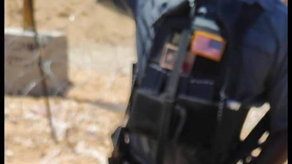 נצרה של רימון שעזתים זרקו לעבר נציגים אמריקאים