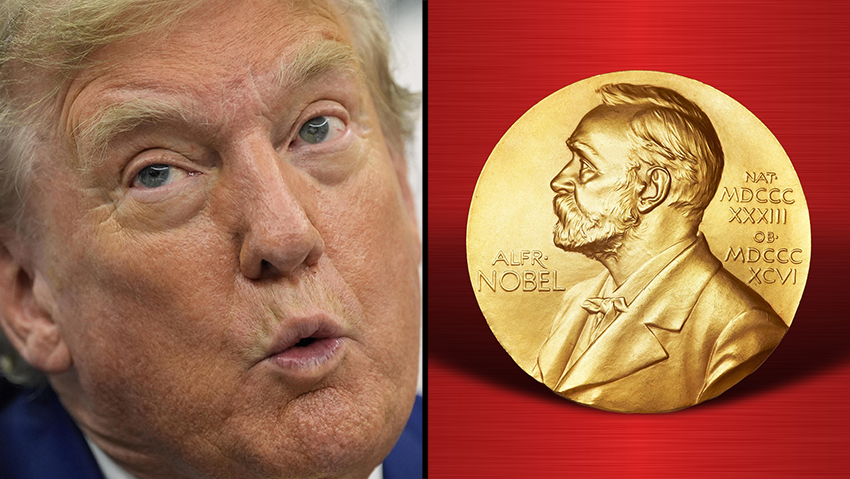 U.S. President Donald Trump and the Nobel Prize (Photo: Shutterstock, AP Photo/Alex Brandon) פרס נובל לשלום, נשיא ארה"ב על הסכסוך בין ישראל לאיראן