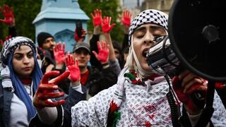 הפגנה פרו פלסטינית בלונדון הפגנה פרו פלסטינית בלונדון