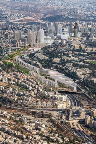 קירוי גשר כביש בגין ירושלים