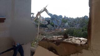 תיעוד מפשיטה שביצעו חמאס באזור עבסאן אל-כבירה מזרח חאן יונס