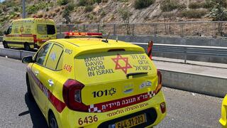 רוכב אופנוע שנפצע במהלך רכיבה בכביש 20 סמוך למחלף רוקח