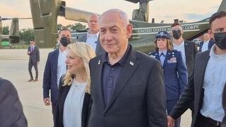 ראש הממשלה בנימין נתניהו שרה מטוס כנף ציון וושינגטון ארה"ב ארצות הברית