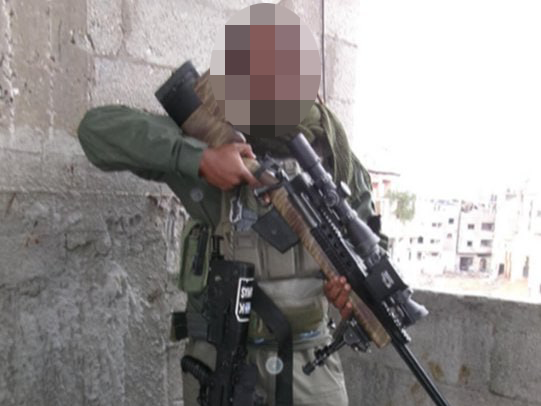 תמונת חייל שפרסמו בעמוד ה-X של קרן הינד רג'אב