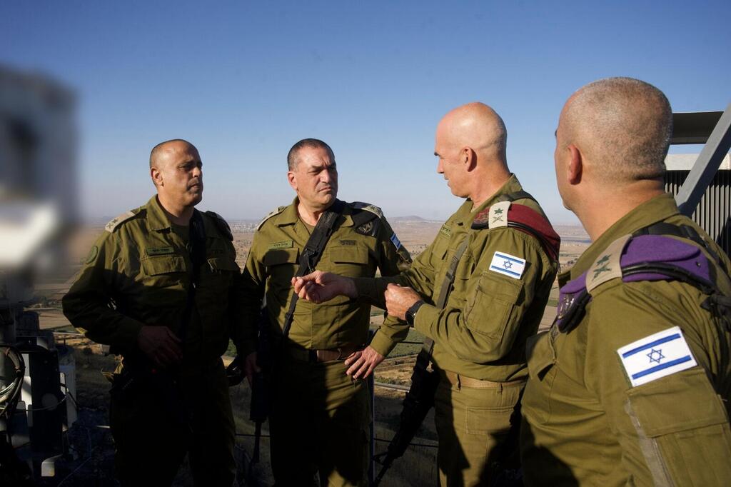 צילום: דובר צה"ל הרמטכ״ל בגבול סוריה