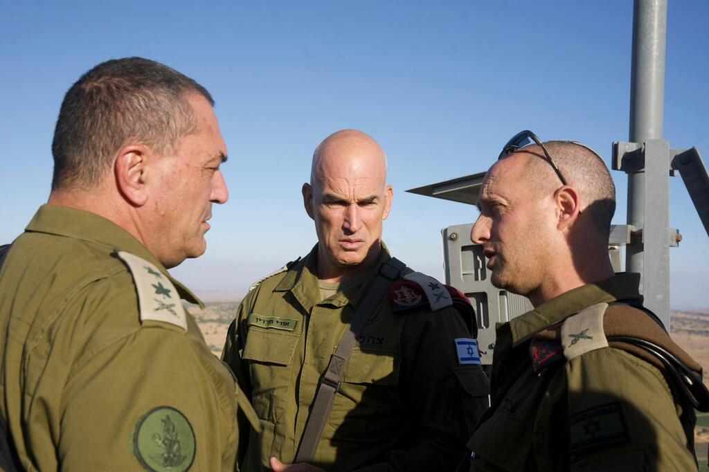 צילום: דובר צה"ל הרמטכ״ל בגבול סוריה